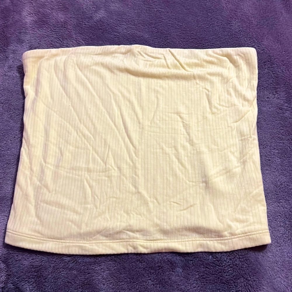 yellow medium American Eagle tube top:)
